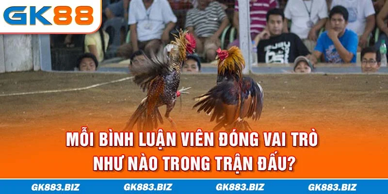 Mỗi bình luận viên đóng vai trò như nào trong trận đấu?